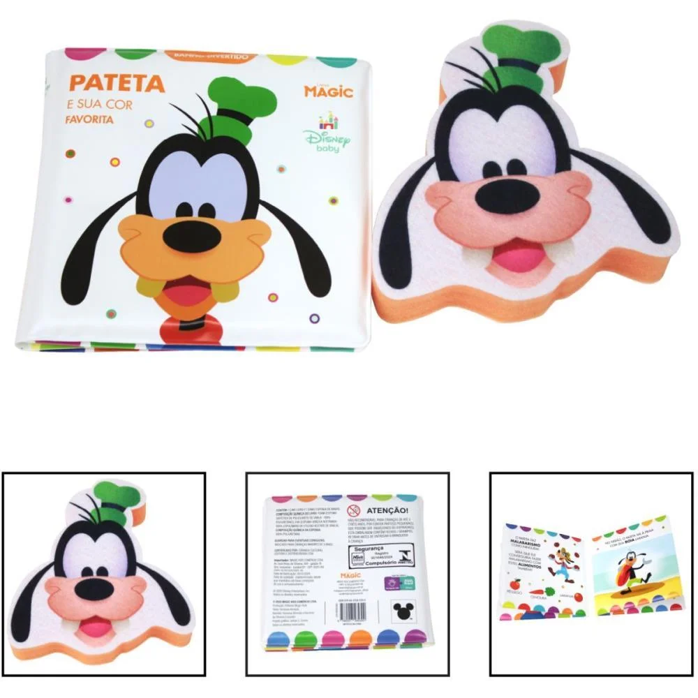 LIVRO PARA BANHO PATETA C/ESPONJA 14X14CM MAGIC KIDS (UNIDADE) - imagem 4