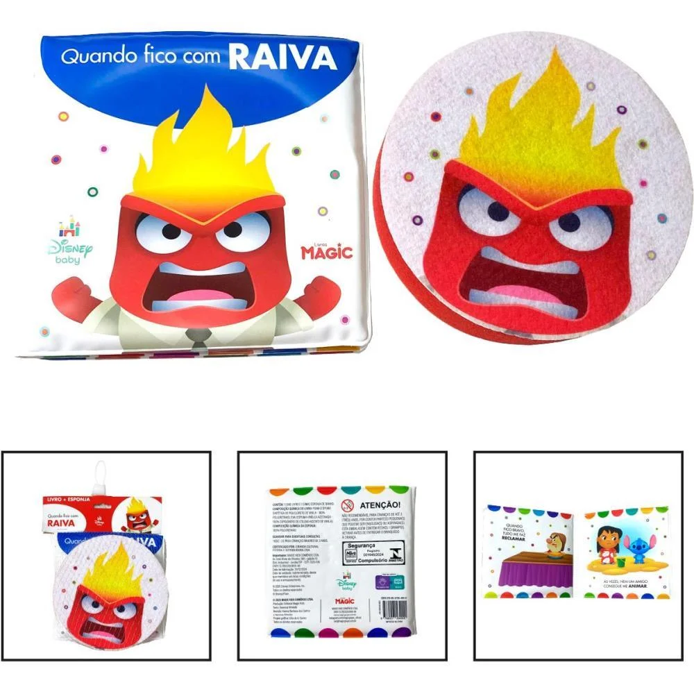LIVRO PARA BANHO DIVERTIDAMENTE C/ESPONJA 14X14 MAGIC KIDS (UNIDADE) - imagem 3