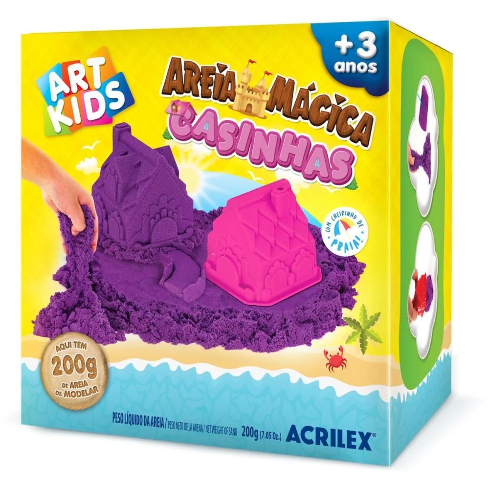 MASSA AREIA CASINHAS 200G ACRILEX (KIT) - imagem 3