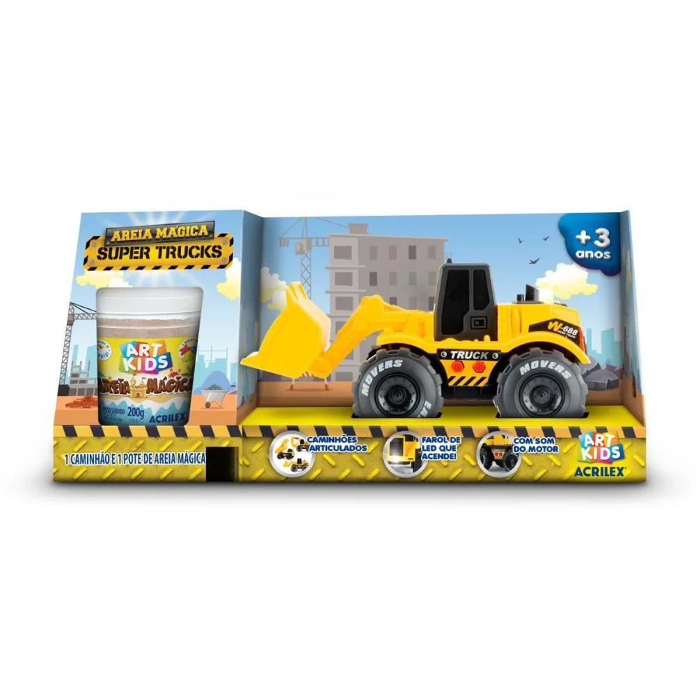 MASSA AREIA AREIA MAGICA ESCAVADEIRA 200G ACRILEX (UNIDADE) - imagem 2