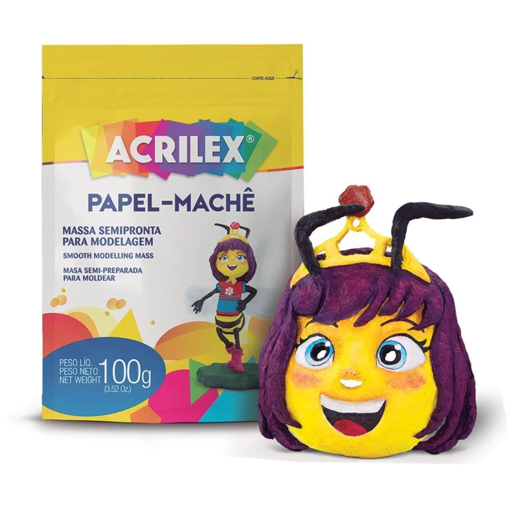 PAPEL MACHE 100G ACRILEX (CX.C/03) - imagem 3