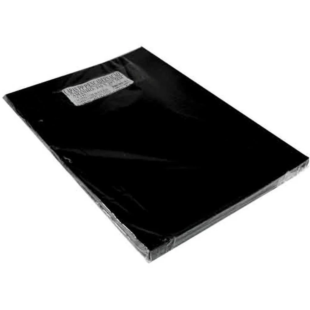 CONTRA CAPA ENCADERNACAO A4 PRETA OPACA MARES (PCT.C/100) - imagem 4