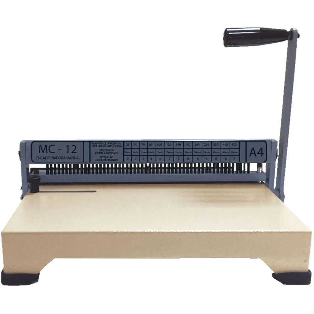 MAQUINA ENCADERNADORA 260X340MM P/12FL. 49 FUROS A4 MARES (UNIDADE) - imagem 3