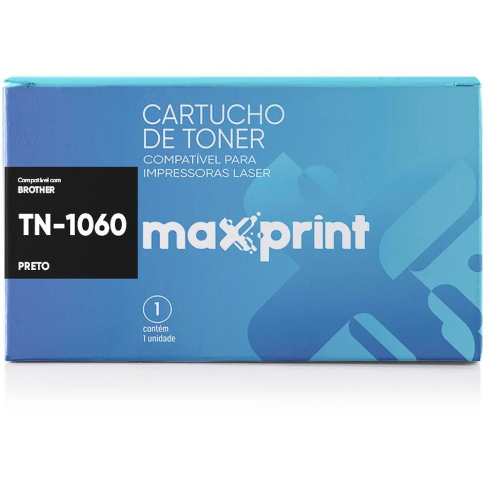 CARTUCHO DE TONER CompatívelBROTHER TN1060 PRETO MAXPRINT (UNIDADE) - imagem 2