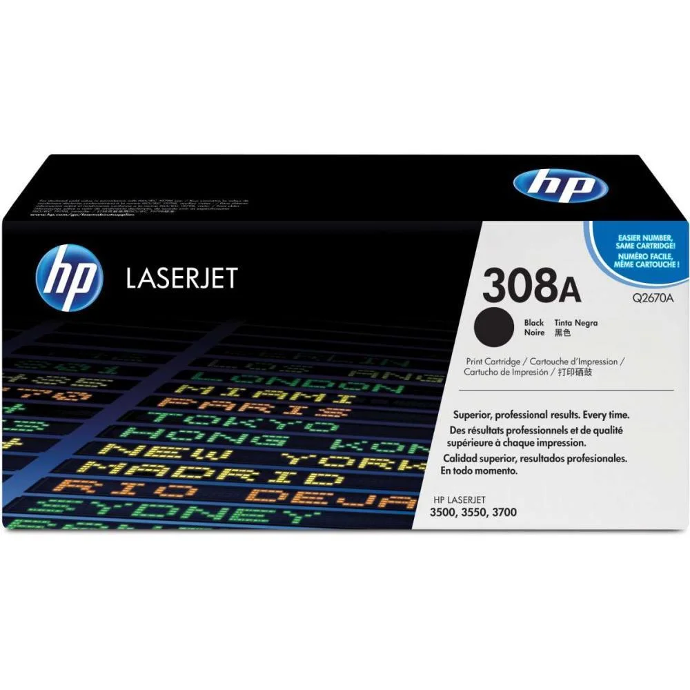 CARTUCHO DE TONER ORIGINAL HP 308A PRETO LASERJET HP (UNIDADE) - imagem 2