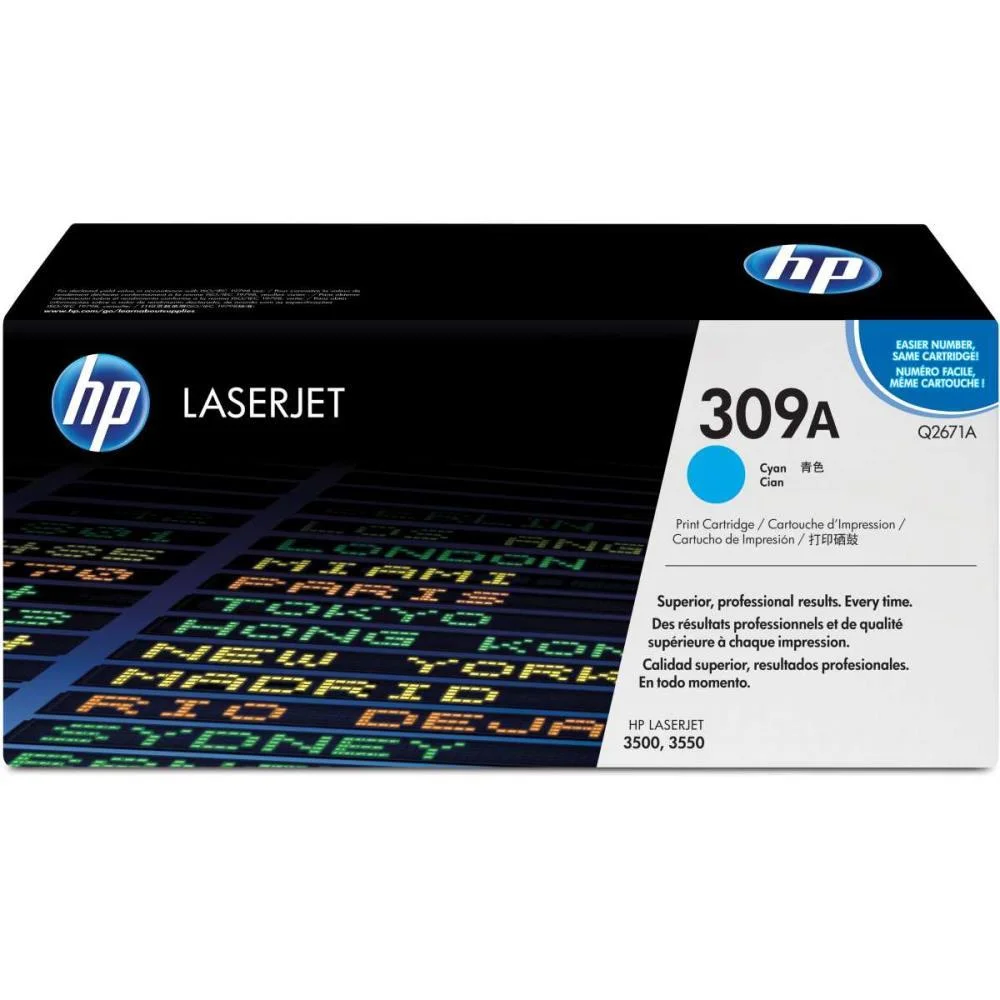 CARTUCHO DE TONER ORIGINAL HP 309A CIANO LASERJET HP (UNIDADE) - imagem 3