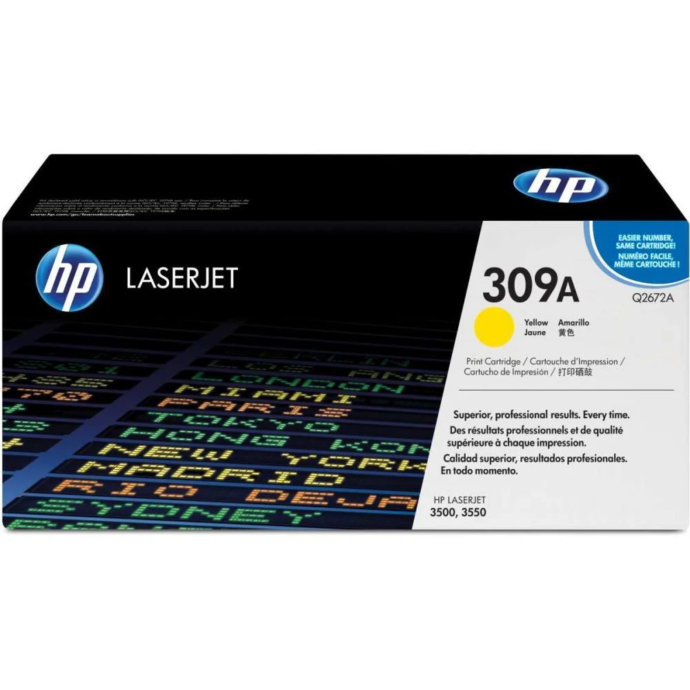 CARTUCHO DE TONER ORIGINAL HP 309A AMARELO LASERJET HP (UNIDADE) - imagem 3