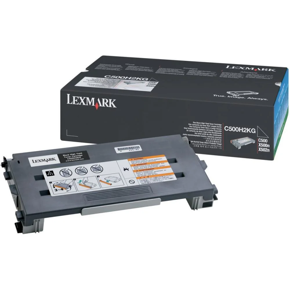 CARTUCHO DE TONER ORIG.LEXMARK C500H2KG PRETO C500 LEXMARK (UNIDADE) - imagem 2