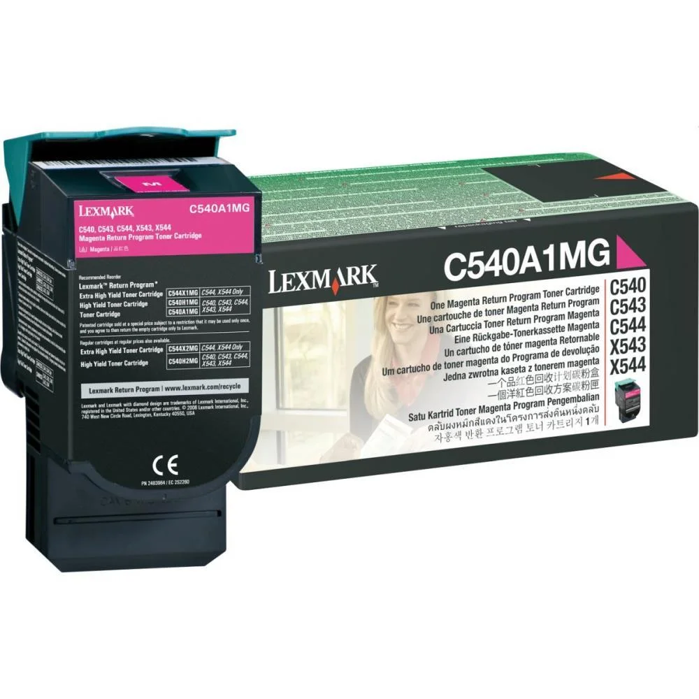 CARTUCHO DE TONER ORIG.LEXMARK C540A1MG MAGENTA C540/C543/544 LEXMARK (UNIDADE) - imagem 2