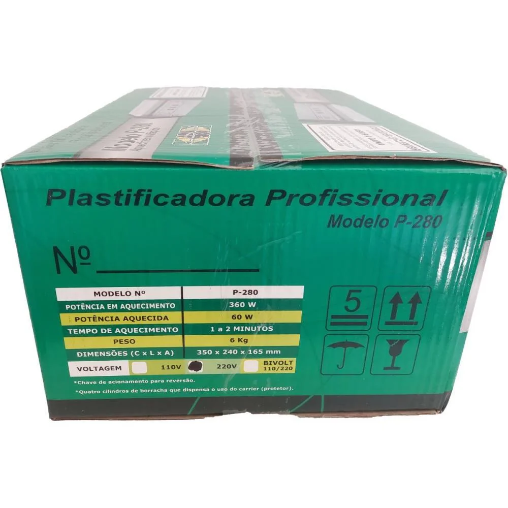 MAQUINA PLASTIFICADORA OFICIO P-280 220V MR MAQUINAS (UNIDADE) - imagem 10
