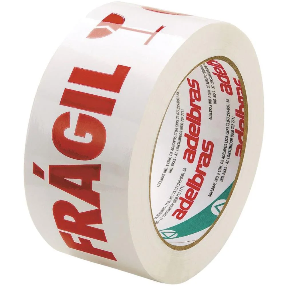 FITA ADESIVA CUIDADO FRAGIL 48MMX100MT. ADELBRAS (PCT.C/02) - imagem 2