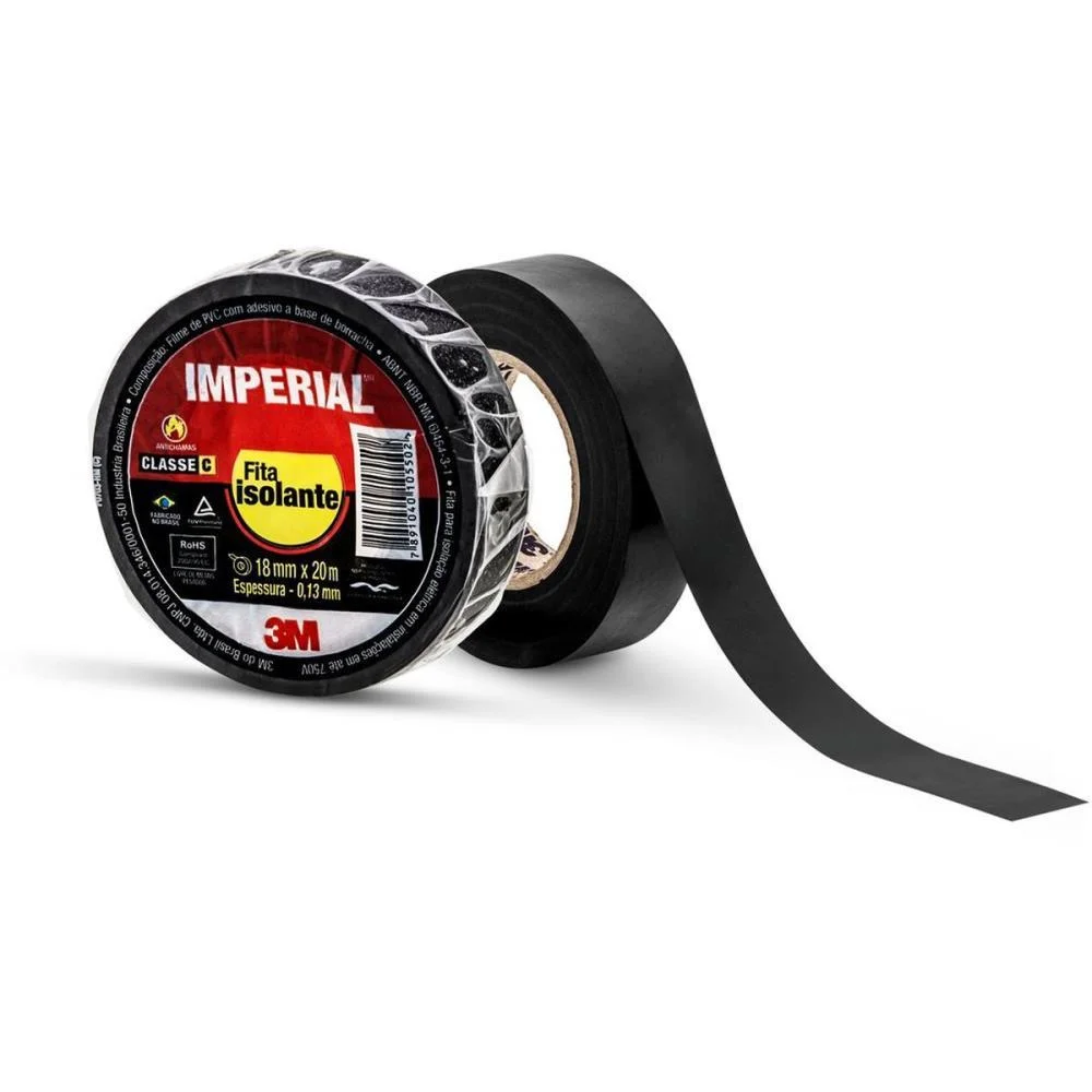FITA ISOLANTE IMPERIAL SLIM 18MMX20M 3M (PCT.C/10) - imagem 4