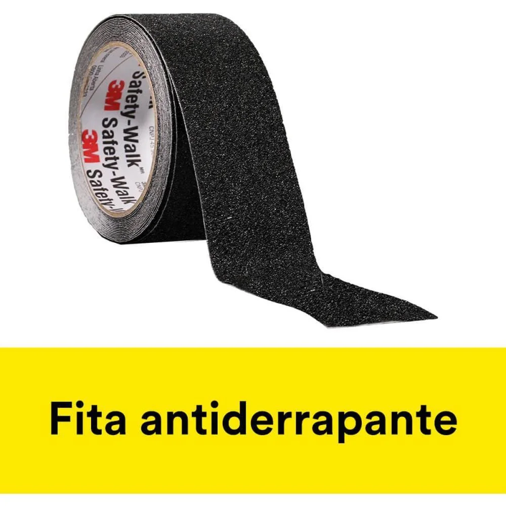 FITA PARA DEMARCACAO DE SOLO ANTIDERRAPANTE 50MMX5M PRETO 3M (UNIDADE) - imagem 3