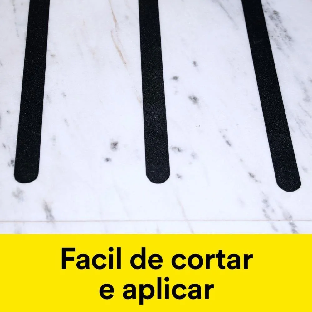 FITA PARA DEMARCACAO DE SOLO ANTIDERRAPANTE 50MMX5M PRETO 3M (UNIDADE) - imagem 7