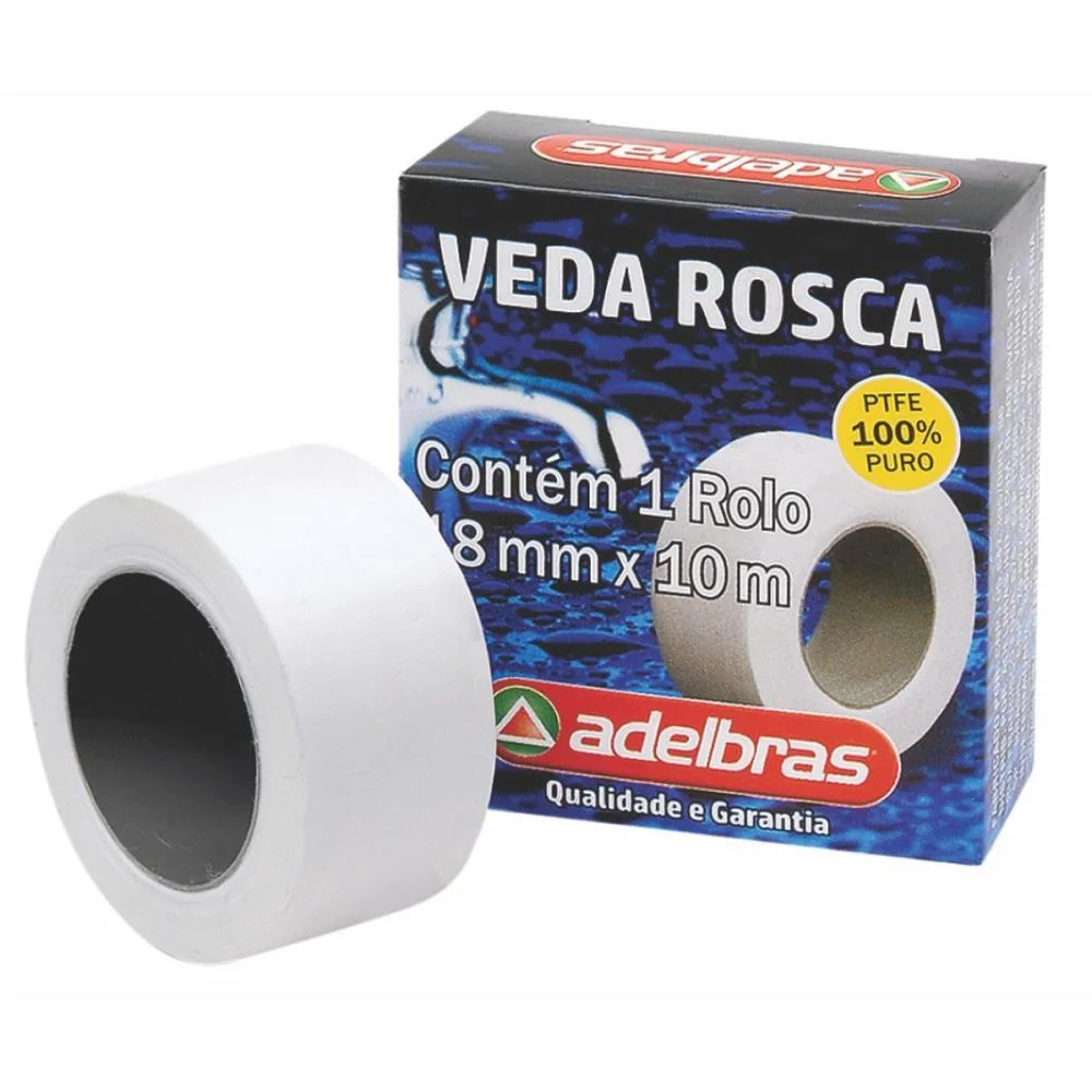 FITA VEDA ROSCA 18MMX10M ADELBRAS (UNIDADE) - imagem 2