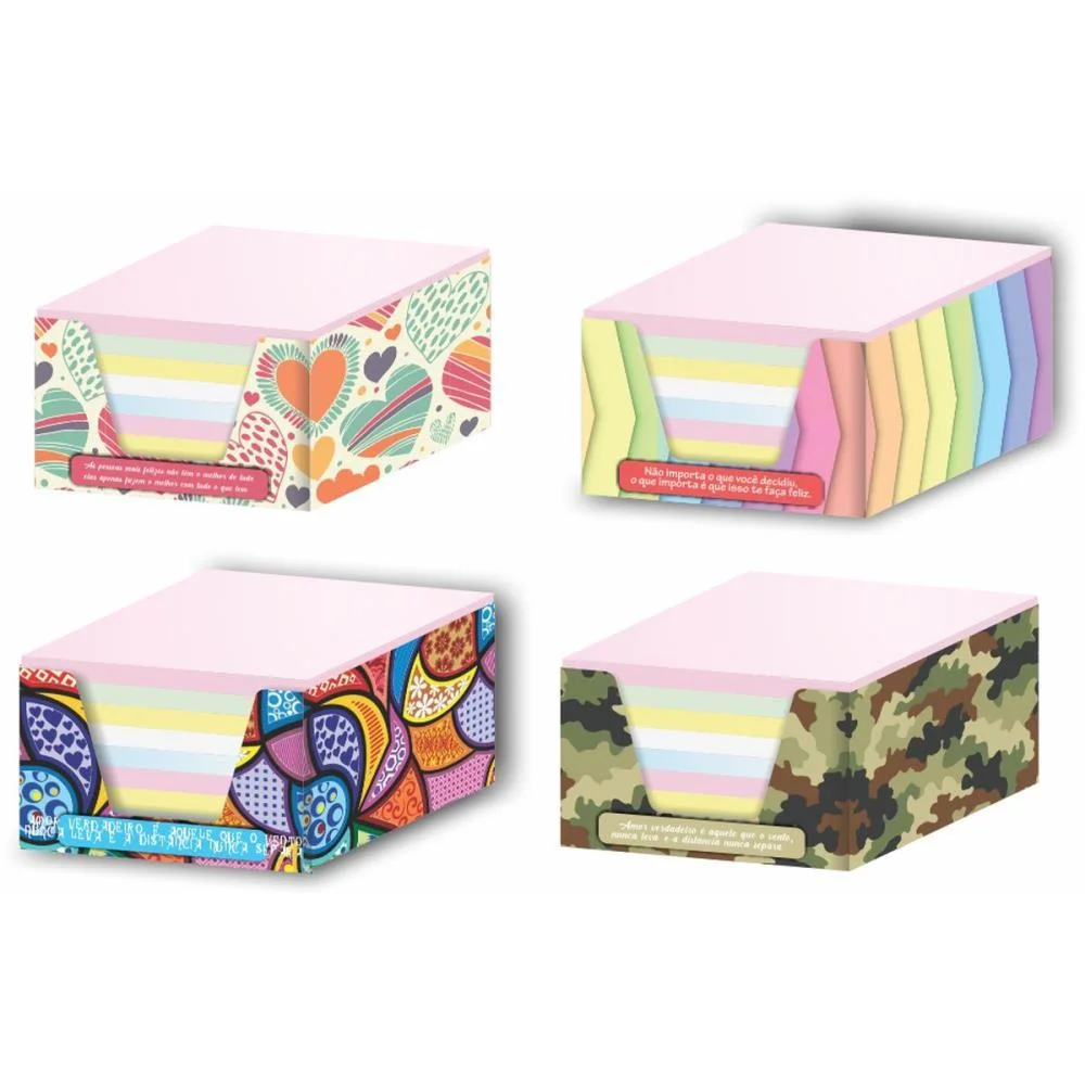 BLOCO DE ANOTACOES LEMBRETE COLORIDO 700FLS. TAMOIO (CAIXINHA) - imagem 3