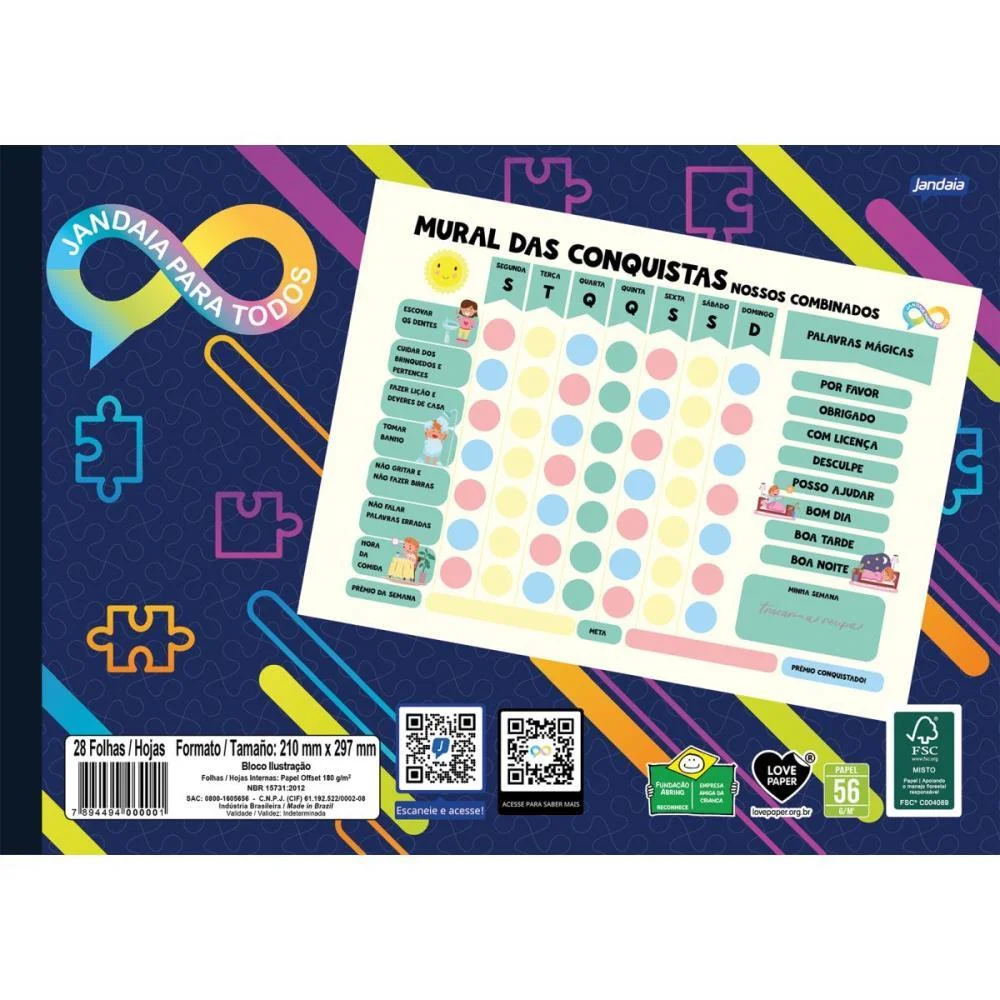 BLOCO DE ANOTACOES NEURO CONQUISTAS FLEX 28FLS JANDAIA (BLOCO) - imagem 2