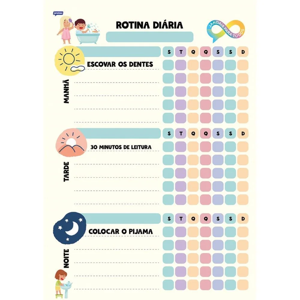 BLOCO DE ANOTACOES NEURO ROTINA FLEX 28FLS JANDAIA (BLOCO) - imagem 4