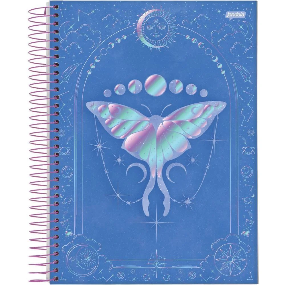 CADERNO 10X1 CAPA DURA MYSTIC 160FLS. I.A JANDAIA (PCT.C/04) - imagem 3