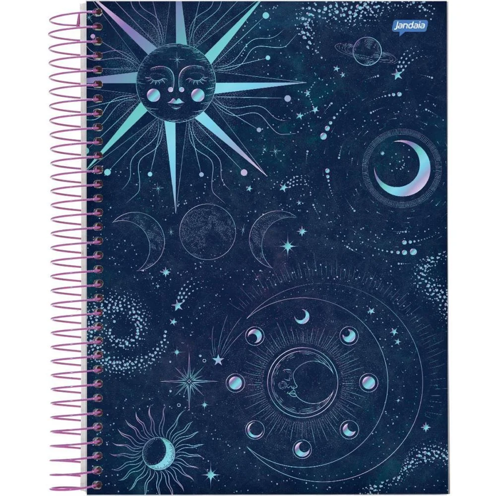 CADERNO 10X1 CAPA DURA MYSTIC 160FLS. I.A JANDAIA (PCT.C/04) - imagem 5