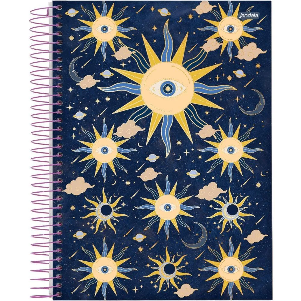CADERNO 10X1 CAPA DURA MYSTIC 160FLS. I.A JANDAIA (PCT.C/04) - imagem 6