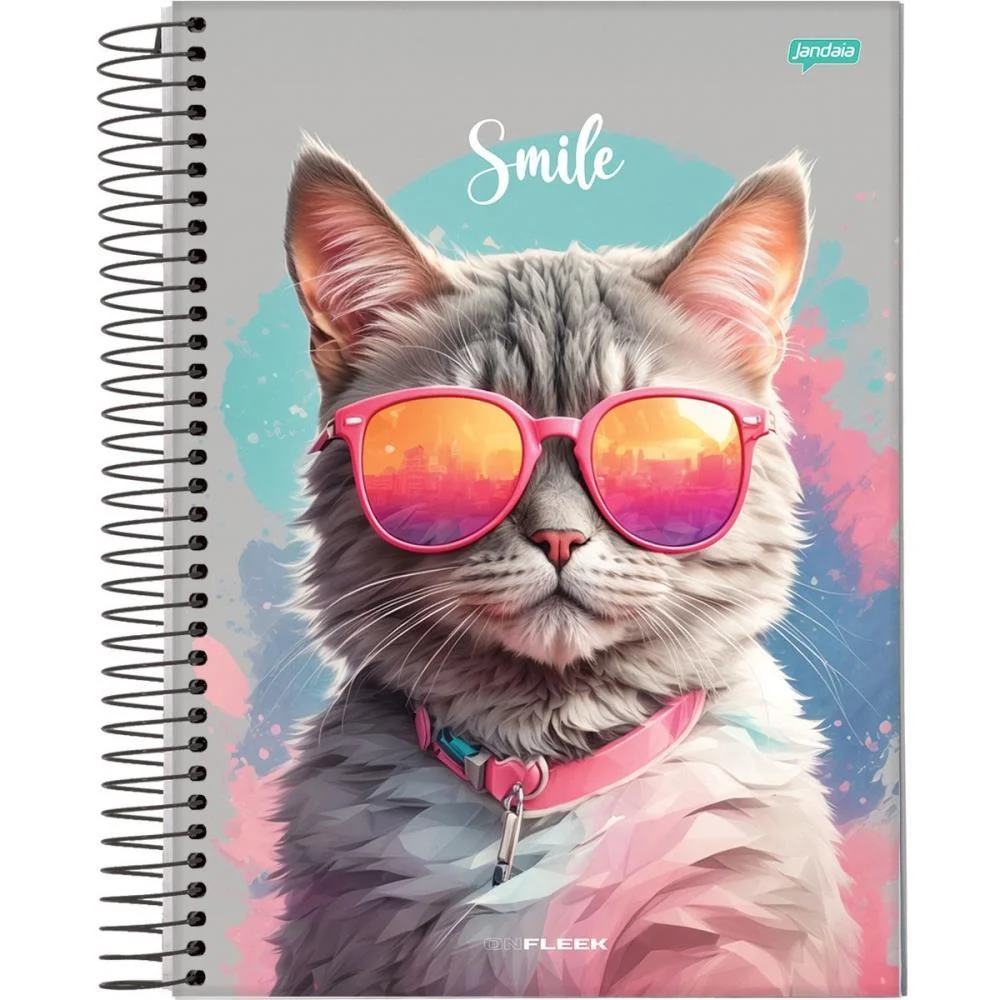 CADERNO 10X1 CAPA DURA ON FLEEK 200FLS. JANDAIA (PCT.C/04) - imagem 4