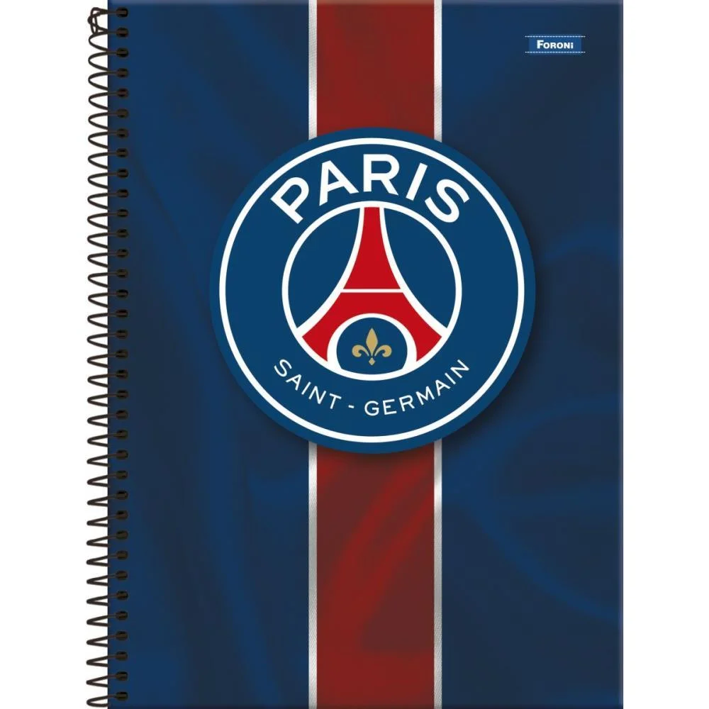 CADERNO 10X1 CAPA DURA PARIS SAINT GERMAIN 160F FORONI (PCT.C/04) - imagem 3