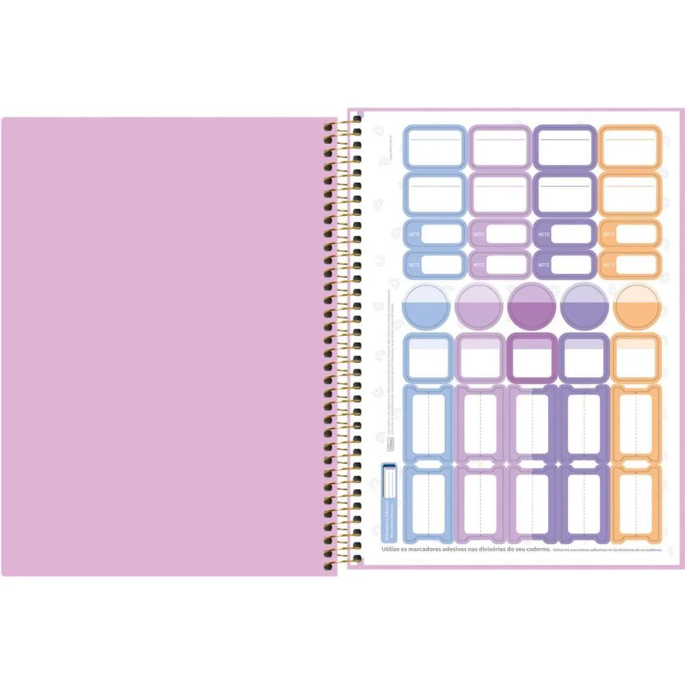 CADERNO 10X1 CAPA DURA NEON CONNECT FEM. PP 160FLS. TILIBRA (PCT.C/04) - imagem 4