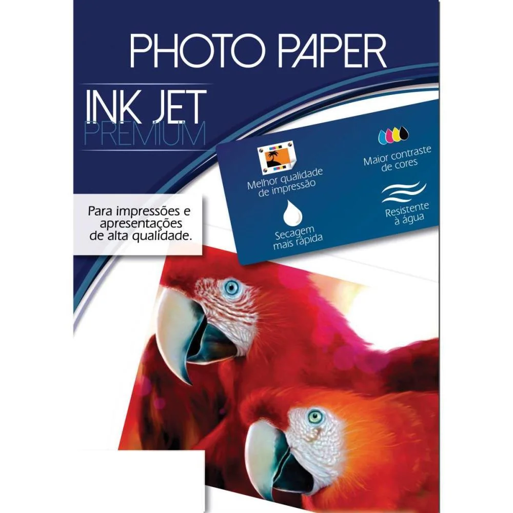 PAPEL FOTOGRAFICO INKJET A4 GLOSSY PREMIUM 180G MARES (CX.C/50) - imagem 2