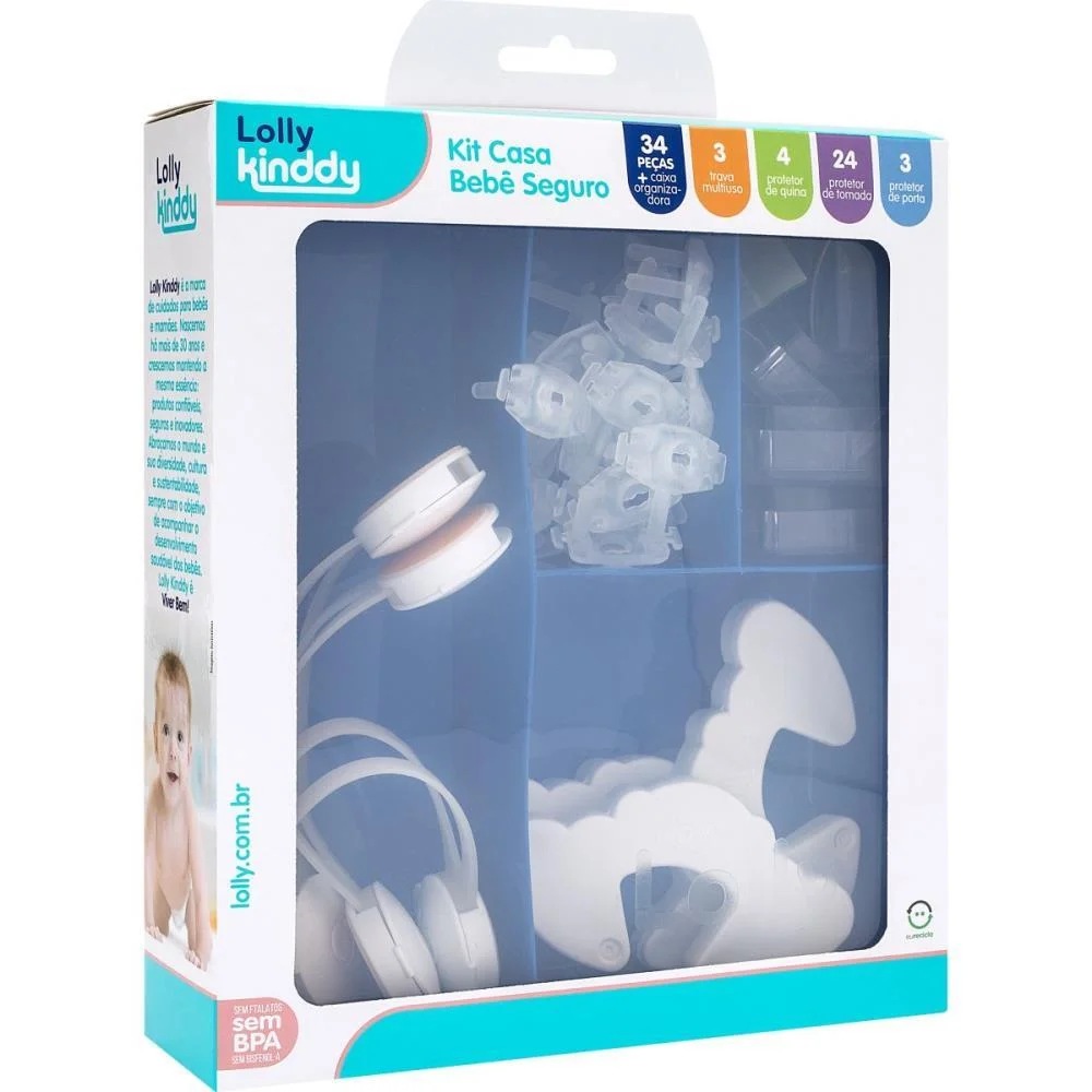 ANTI-IMPACTO E SEGURANCA KIT CASA SEGURA C/30 PECAS LOLLY (KIT) - imagem 2