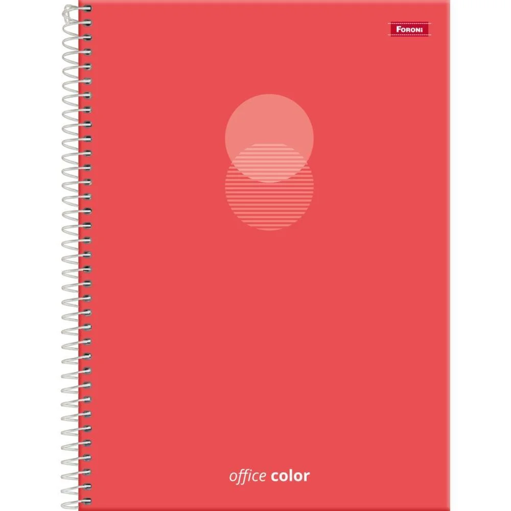 CADERNO 10X1 CAPA DURA OFFICE COLOR 160F FORONI (PCT.C/04) - imagem 2