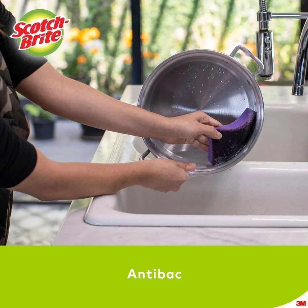 ESPONJA PARA LIMPEZA SCOTCH BRITE EXTREMA (ROXA) 3M (BL.C/04) - imagem 9