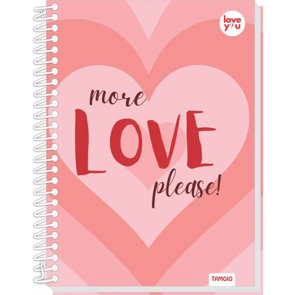 CADERNO 10X1 CAPA DURA LOVE YOU 160FLS TAMOIO (PCT.C/04) - imagem 5