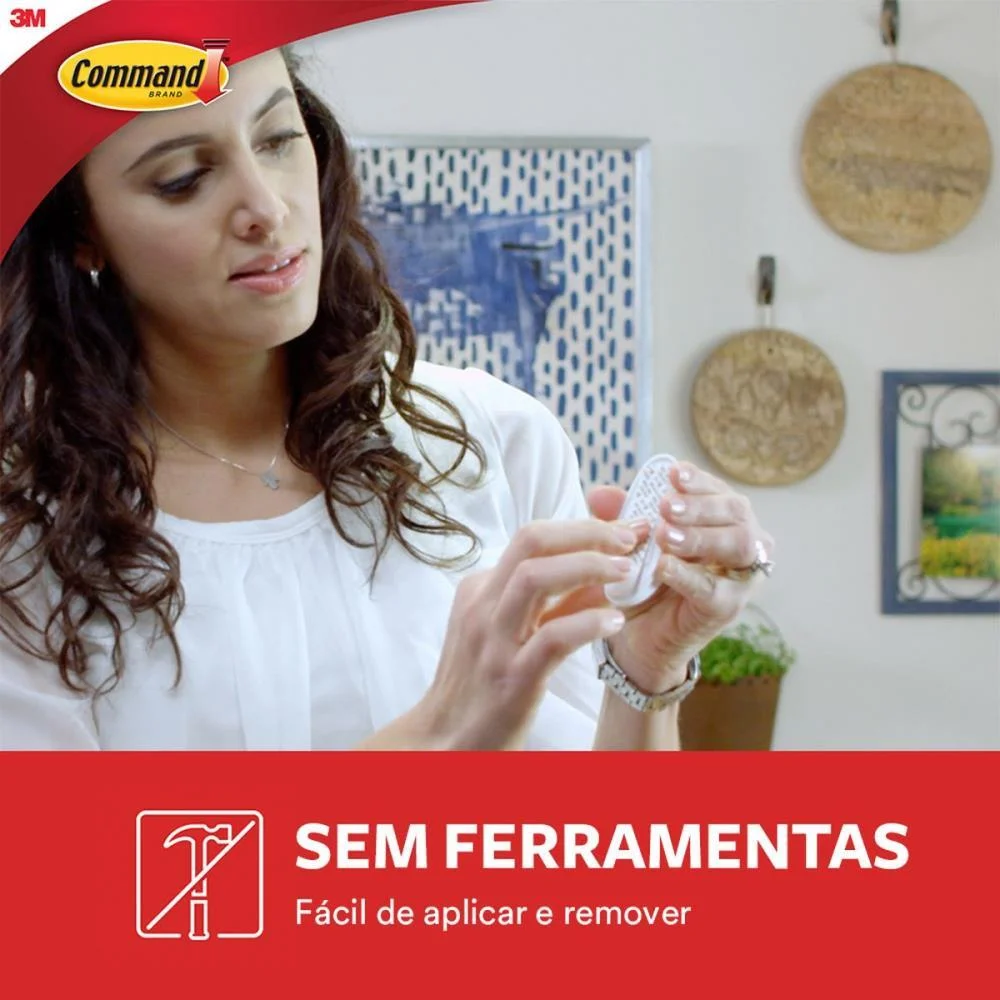 GANCHO Plástico COMMAND MEDIO C/2 3M (BL.C/02) - imagem 6