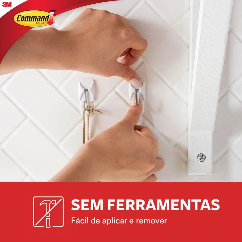 GANCHO Plástico COMMAND UTENSIL HOOK C/3 3M (BLISTER) - imagem 6