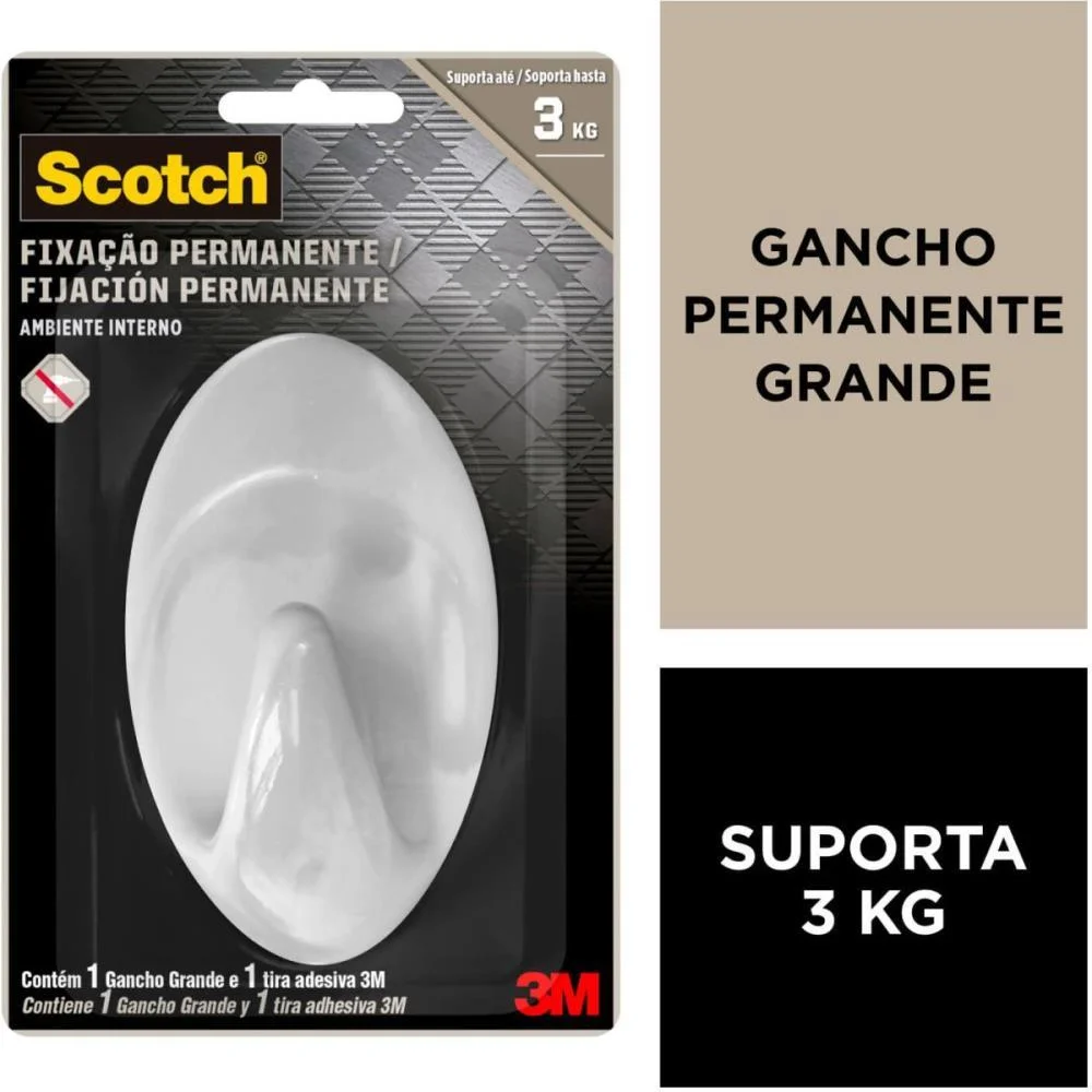GANCHO Plástico SCOTCH PLAST. EXTREMA GR. C/1 3M (BLISTER) - imagem 7