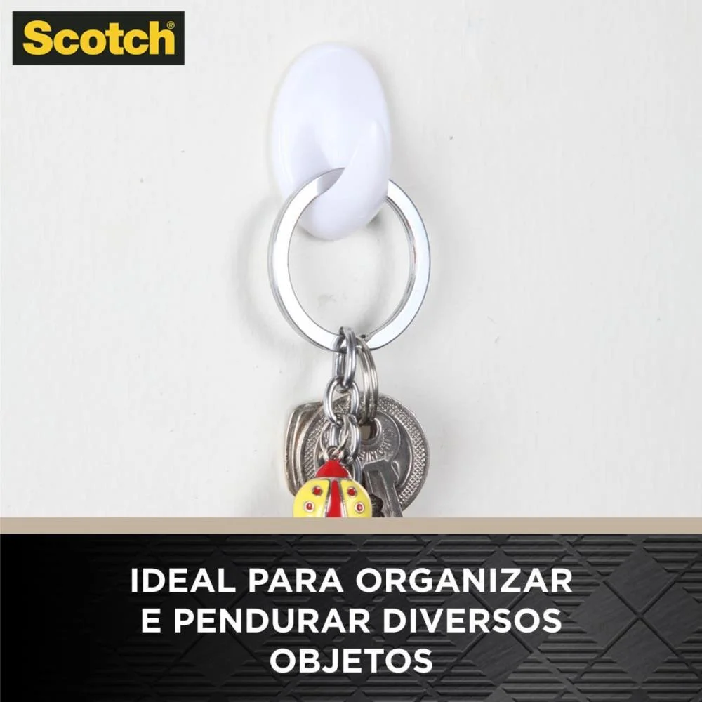 GANCHO Plástico SCOTCH PLAST. EXTREMA PEQ. C/4 3M (BLISTER) - imagem 4