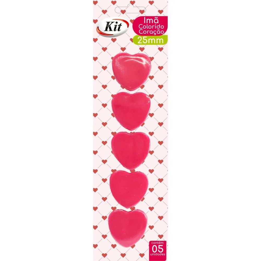 IMA COLORIDO CORACAO 25MM KIT (BL.C/05) - imagem 2
