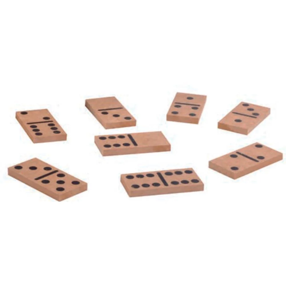 DOMINO TRADICIONAL EM MADEIRA AQUARELA BRINQUEDOS (UNIDADE) - imagem 3