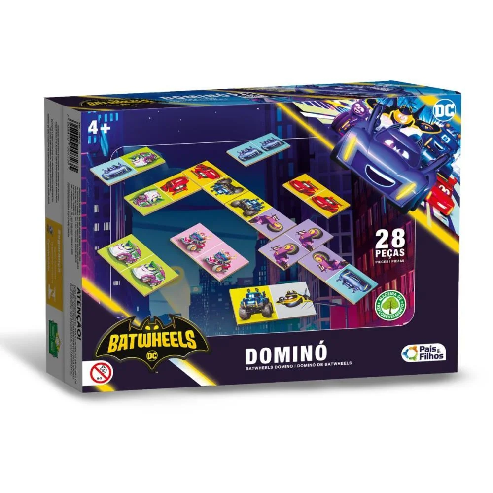DOMINO BATWHEELS 28 PECAS PAIS E FILHOS (UNIDADE) - imagem 5