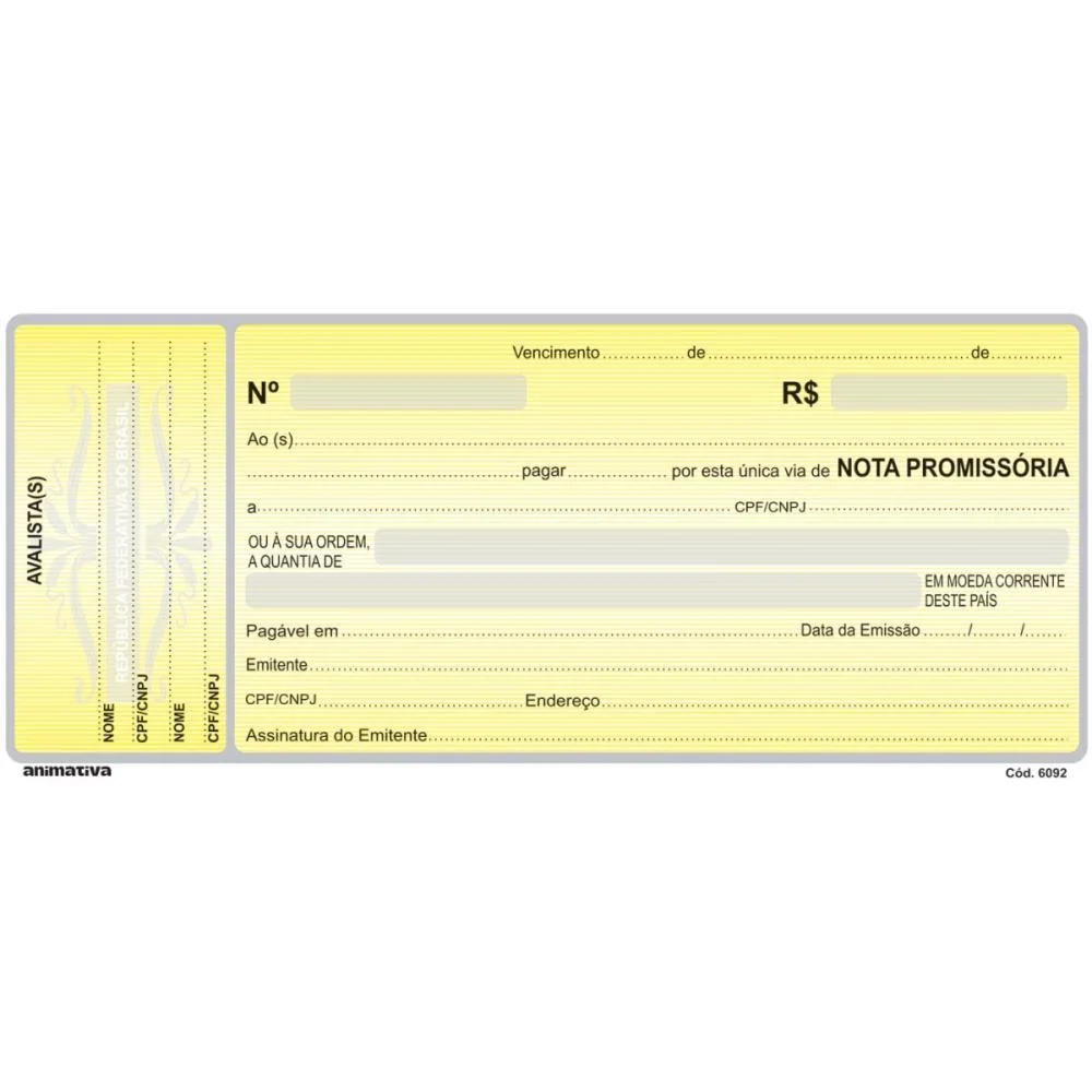 Talão Impresso NOTA PROMIS.MINI 50F.65X145 AM ANIMATIVA 20 Unidades - imagem 4