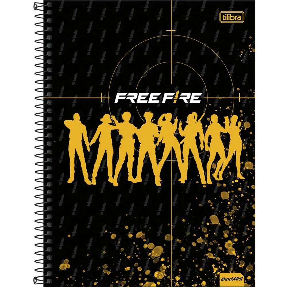 CADERNO 10X1 CAPA DURA FREE FIRE 160FLS. TILIBRA (PCT.C/04) - imagem 6