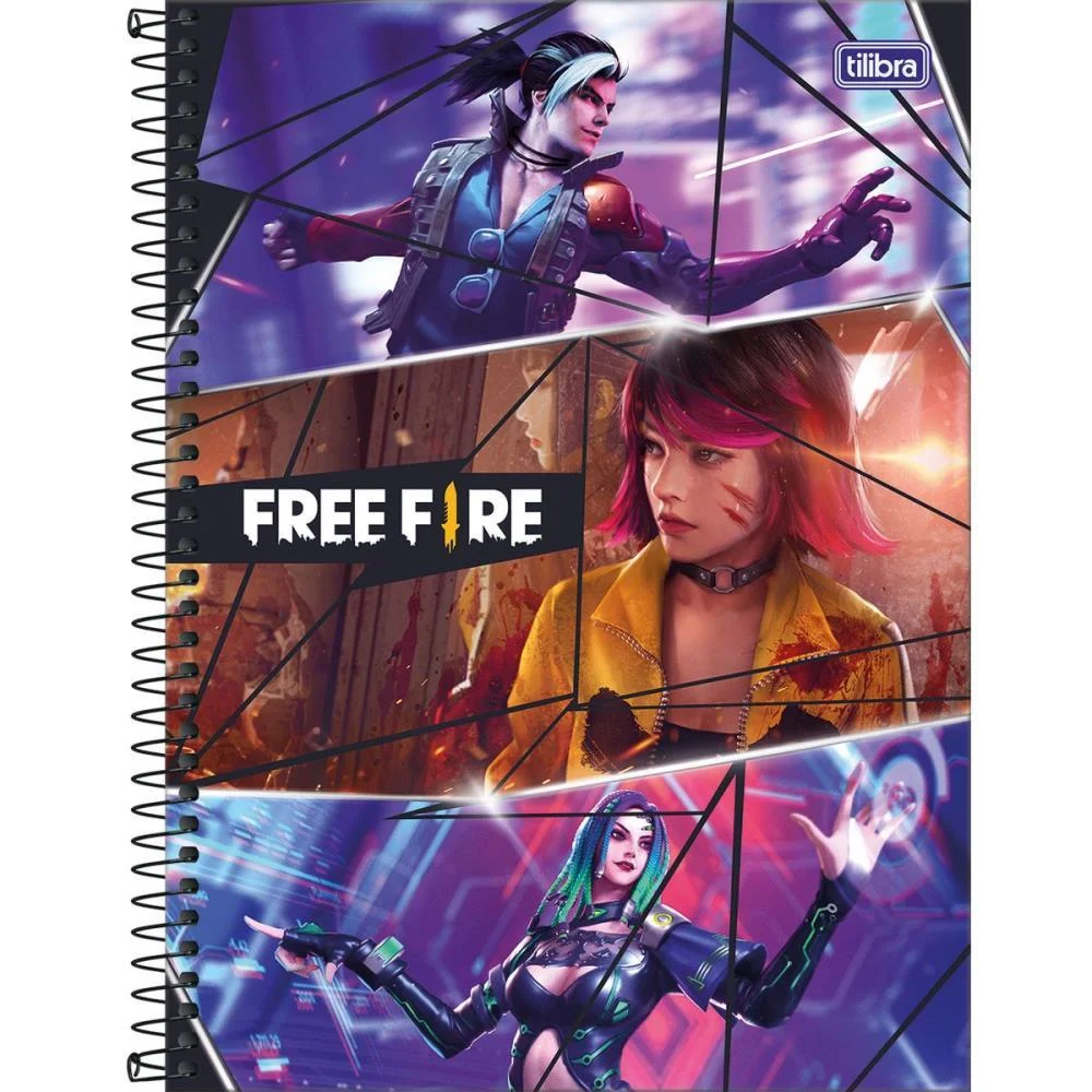 CADERNO 10X1 CAPA DURA FREE FIRE 160FLS. TILIBRA (PCT.C/04) - imagem 9