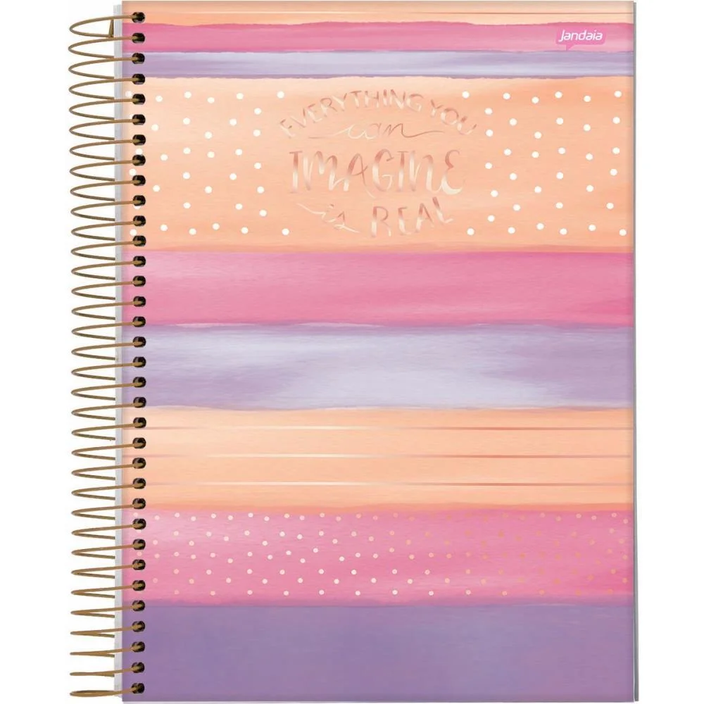 CADERNO 10X1 CAPA DURA LA CREME 160FLS. I.A JANDAIA (PCT.C/04) - imagem 3