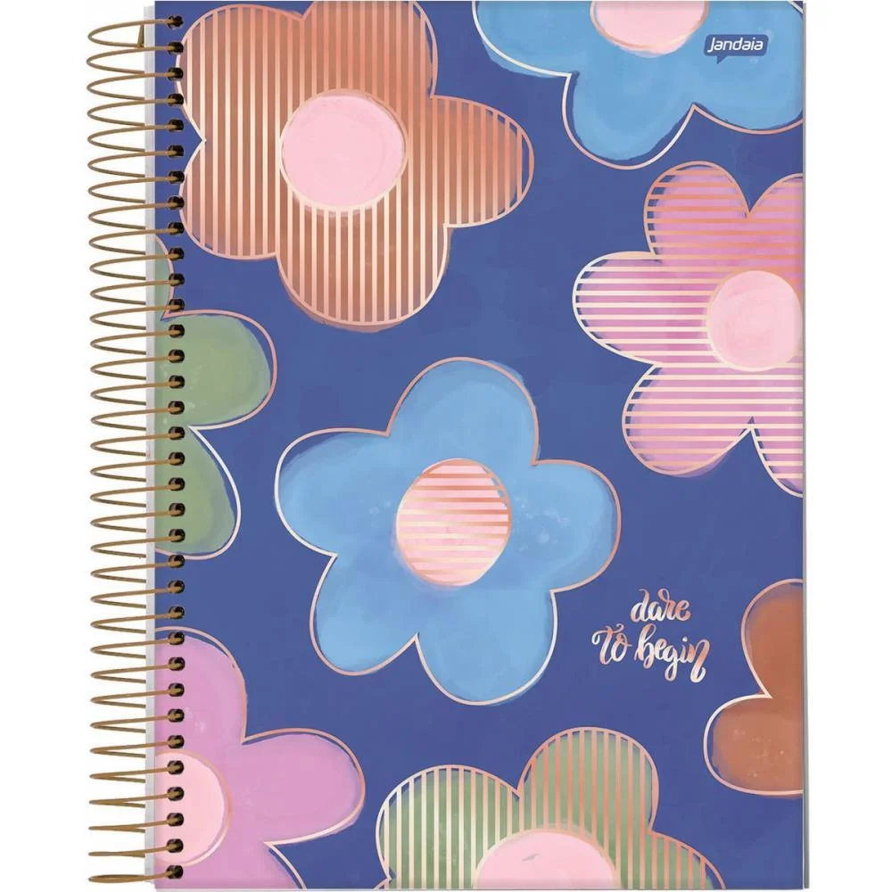 CADERNO 10X1 CAPA DURA LA CREME 160FLS. I.A JANDAIA (PCT.C/04) - imagem 4