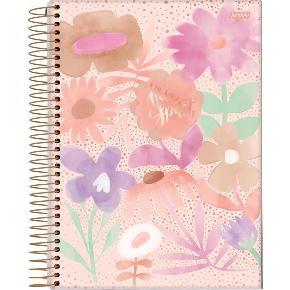 CADERNO 10X1 CAPA DURA LA CREME 160FLS. I.A JANDAIA (PCT.C/04) - imagem 6
