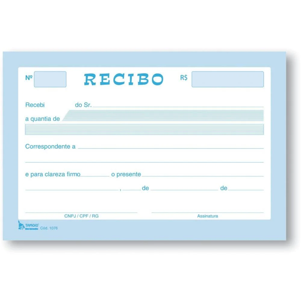IMPRESSO RECIBO COMERCIAL SEM CANHOTO 50F TAMOIO (PCT.C/20) - imagem 5
