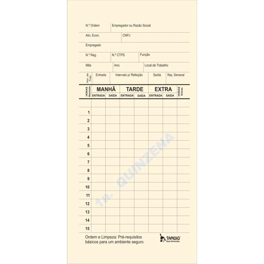 IMPRESSO CARTAO DE PONTO MENSAL PALHA 86X180MM TAMOIO (PCT.C/100) - imagem 5