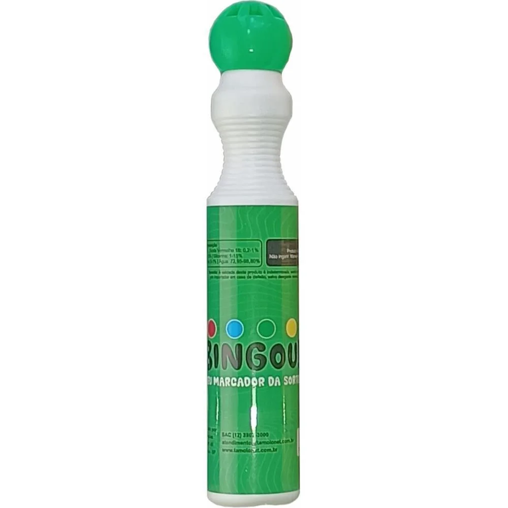 MARCADOR PARA BINGO VERDE 40ML TAMOIO (CX.C/06) - imagem 2
