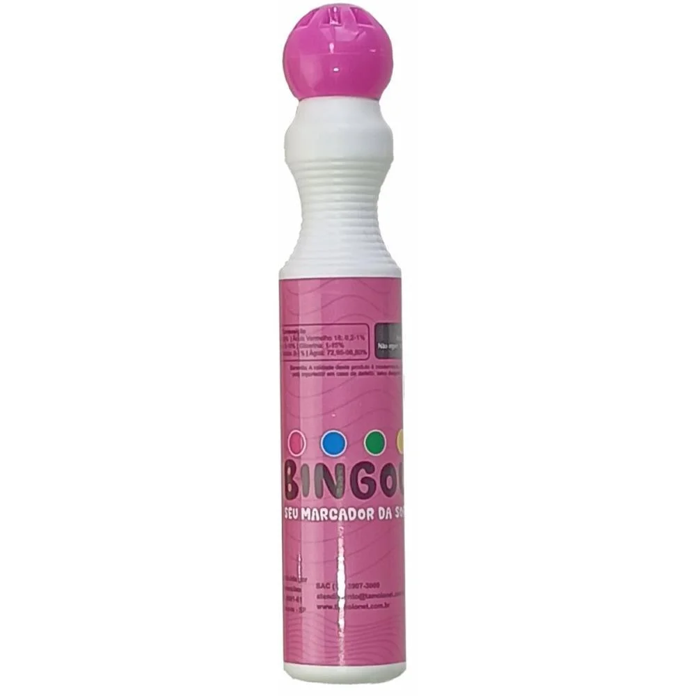 MARCADOR PARA BINGO ROSA 40ML TAMOIO (CX.C/06) - imagem 2